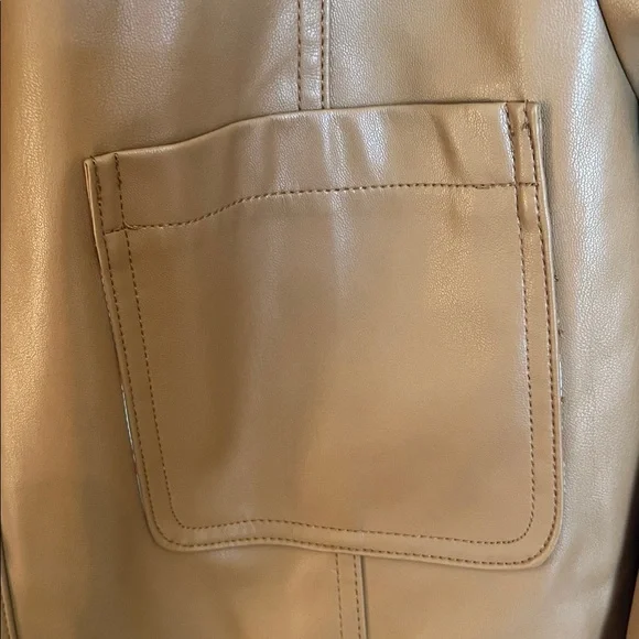 Anthropologie Faux Leather Jacket - Picture 4 of 12